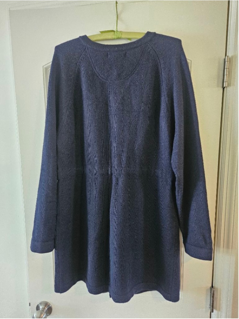 Women's Susan Bristol NWT Navy Merino Wool Cardigan XL - Picture 9 of 11